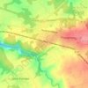 Mappa topografica La Lande, altitudine, rilievo
