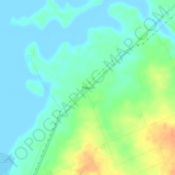 Mappa topografica Piquiri, altitudine, rilievo