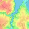 Mappa topografica Le Guildo, altitudine, rilievo