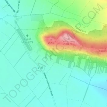 Mappa topografica Sentahöhle, altitudine, rilievo
