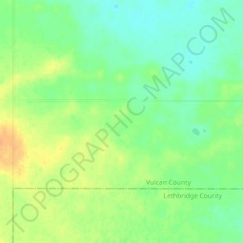 Mappa topografica Summerland Hutterite Colony, altitudine, rilievo