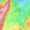 Mappa topografica Sénissiat, altitudine, rilievo