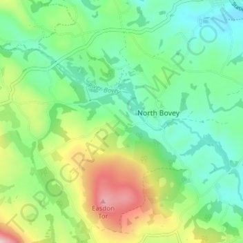 Mappa topografica Olde Yard, altitudine, rilievo