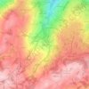 Mappa topografica Le Souget, altitudine, rilievo