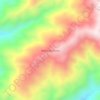 Mappa topografica Vereda Quebradas, altitudine, rilievo