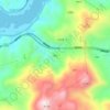 Mappa topografica 演山, altitudine, rilievo