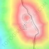 Mappa topografica Volcán San José, altitudine, rilievo