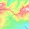 Mappa topografica Delgaditas, altitudine, rilievo