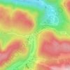 Mappa topografica Col des Feignes sous Vologne, altitudine, rilievo