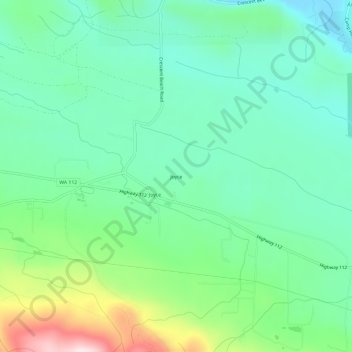Mappa topografica Joyce, altitudine, rilievo