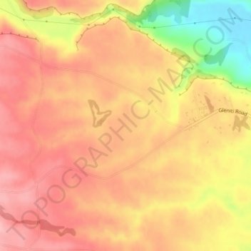 Mappa topografica Hadlow, altitudine, rilievo