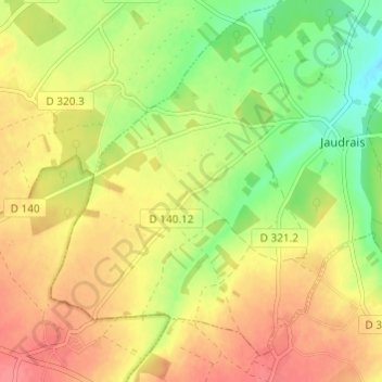 Mappa topografica Les Haies Neuves, altitudine, rilievo
