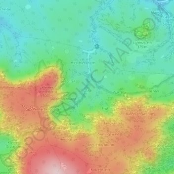 Mappa topografica Seife, altitudine, rilievo