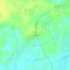 Mappa topografica Hendersonville, altitudine, rilievo