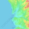 Mappa topografica Santa Caterina di Pittinuri, altitudine, rilievo