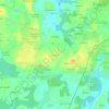 Mappa topografica Locmiquel, altitudine, rilievo