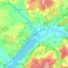 Mappa topografica Bala, altitudine, rilievo