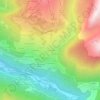 Mappa topografica Le Châtelard, altitudine, rilievo
