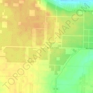 Mappa topografica Setor B, altitudine, rilievo