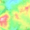 Mappa topografica O Cotarelo, altitudine, rilievo