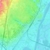 Mappa topografica Moulin Picoli, altitudine, rilievo
