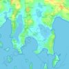 Mappa topografica Ker Eden, altitudine, rilievo