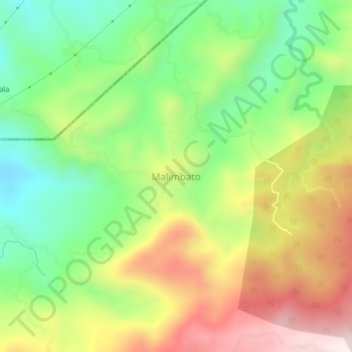Mappa topografica Malimbato, altitudine, rilievo