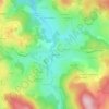 Mappa topografica Pontchareau, altitudine, rilievo