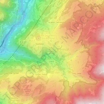 Mappa topografica Fiè di Sotto, altitudine, rilievo