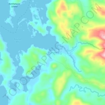 Mappa topografica Plaridel, altitudine, rilievo