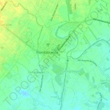 Mappa topografica Solib, altitudine, rilievo