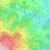 Mappa topografica Le Vorzet, altitudine, rilievo