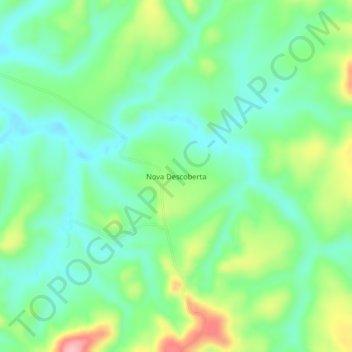 Mappa topografica Nova Descoberta, altitudine, rilievo