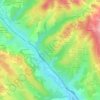 Mappa topografica La Combe, altitudine, rilievo