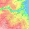 Mappa topografica Saint-Brieuc, altitudine, rilievo