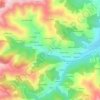 Mappa topografica La Caúcia, altitudine, rilievo