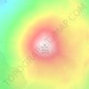 Mappa topografica Volcán Antuco, altitudine, rilievo