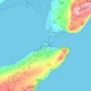 Mappa topografica Cromarty, altitudine, rilievo