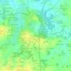 Mappa topografica Les Grands Bouhours, altitudine, rilievo