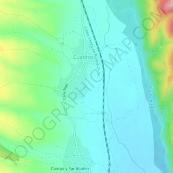 Mappa topografica El Coto, altitudine, rilievo