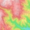 Mappa topografica Le Devey, altitudine, rilievo