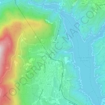 Mappa topografica Dres, altitudine, rilievo