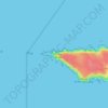 Mappa topografica Pointe du Raz, altitudine, rilievo