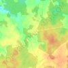 Mappa topografica La Romagère, altitudine, rilievo