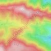 Mappa topografica Col de la Croix de Bauzon, altitudine, rilievo
