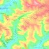 Mappa topografica Mératou, altitudine, rilievo
