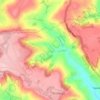 Mappa topografica Langridge, altitudine, rilievo