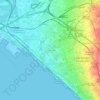 Mappa topografica Marianella, altitudine, rilievo