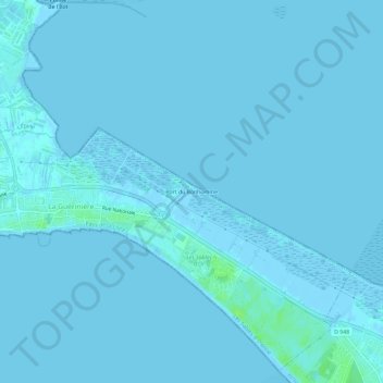 Mappa topografica Port du Bonhomme, altitudine, rilievo