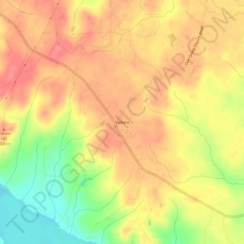 Mappa topografica Vultare, altitudine, rilievo